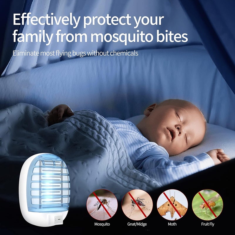 NYATNO 2 Packs Indoor Bug Zappers, Fly Traps for Indoors, Insect Traps for Home Mosquito Killer - Image 5